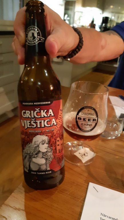 Dubbel IPA Grička Vještica, arga häxan från bryggeriet Medvedgrad