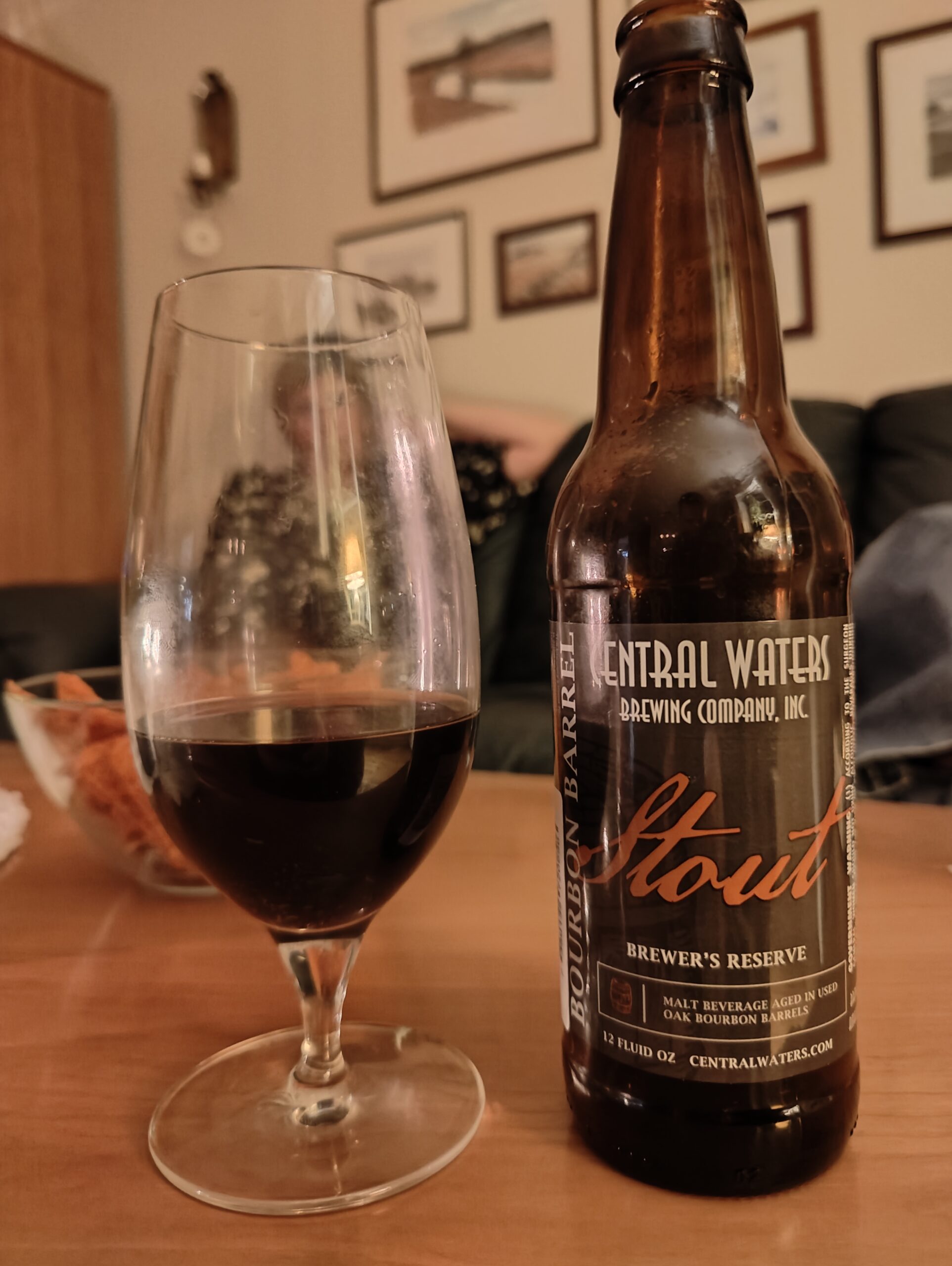Du visar för närvarande Brewery Reserve Bourbon Barrel stout Central Waters Brewing