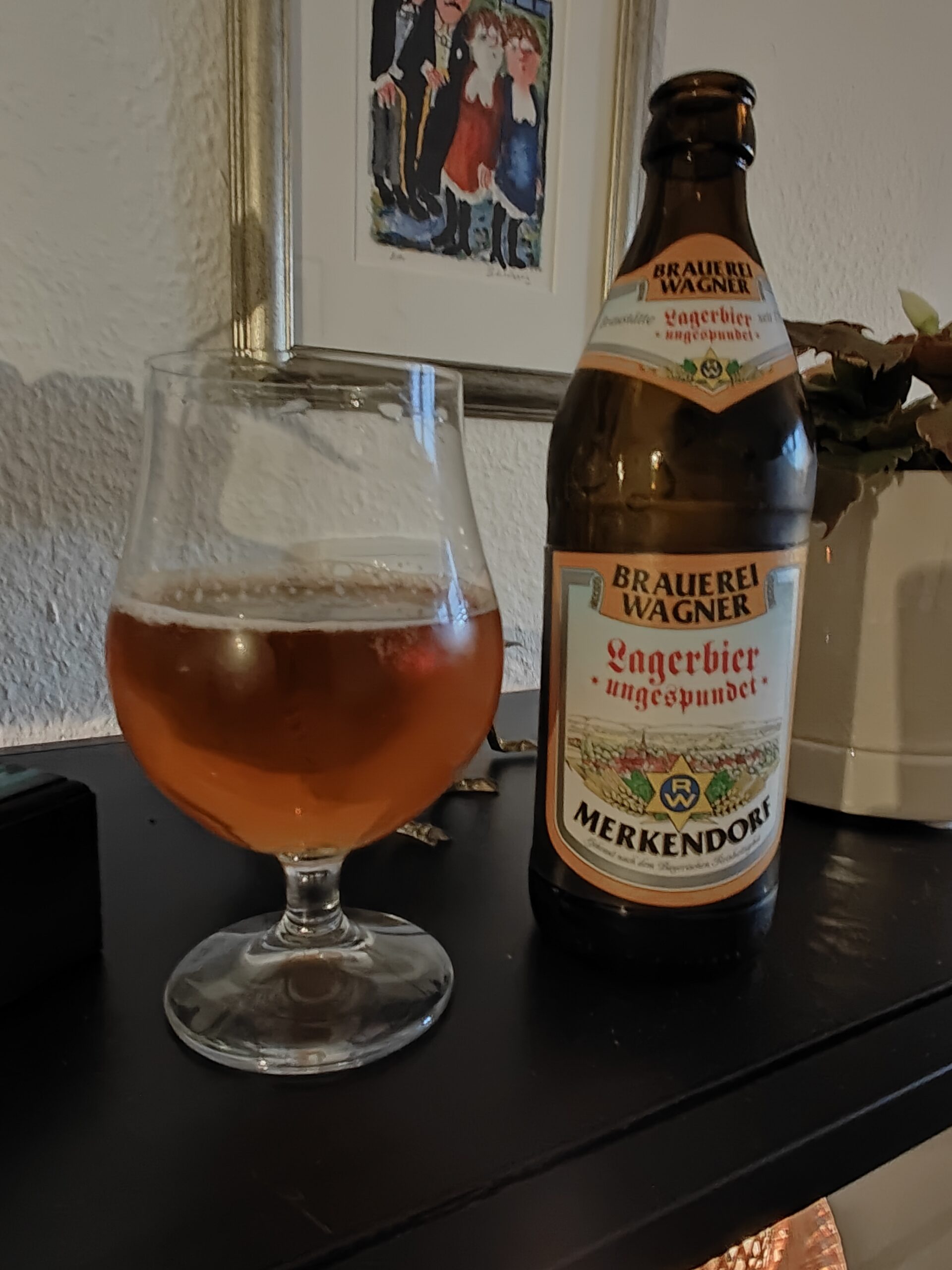 Du visar för närvarande Brauerei Wagner Lagerbier Ungespunden